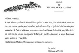 lettre maire mini