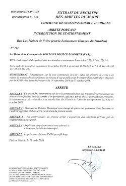 arrete plaines de laire