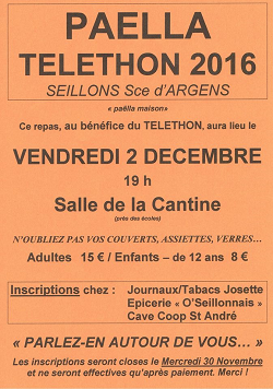 Téléthon paëlla- mini