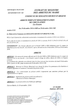 arrêté 155